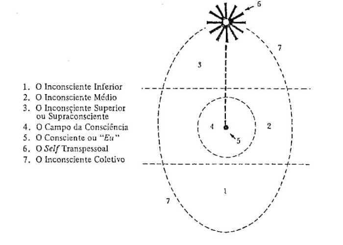 diagrama ovoide de la psicosíntesis